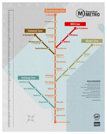 Connecticut Metro Map