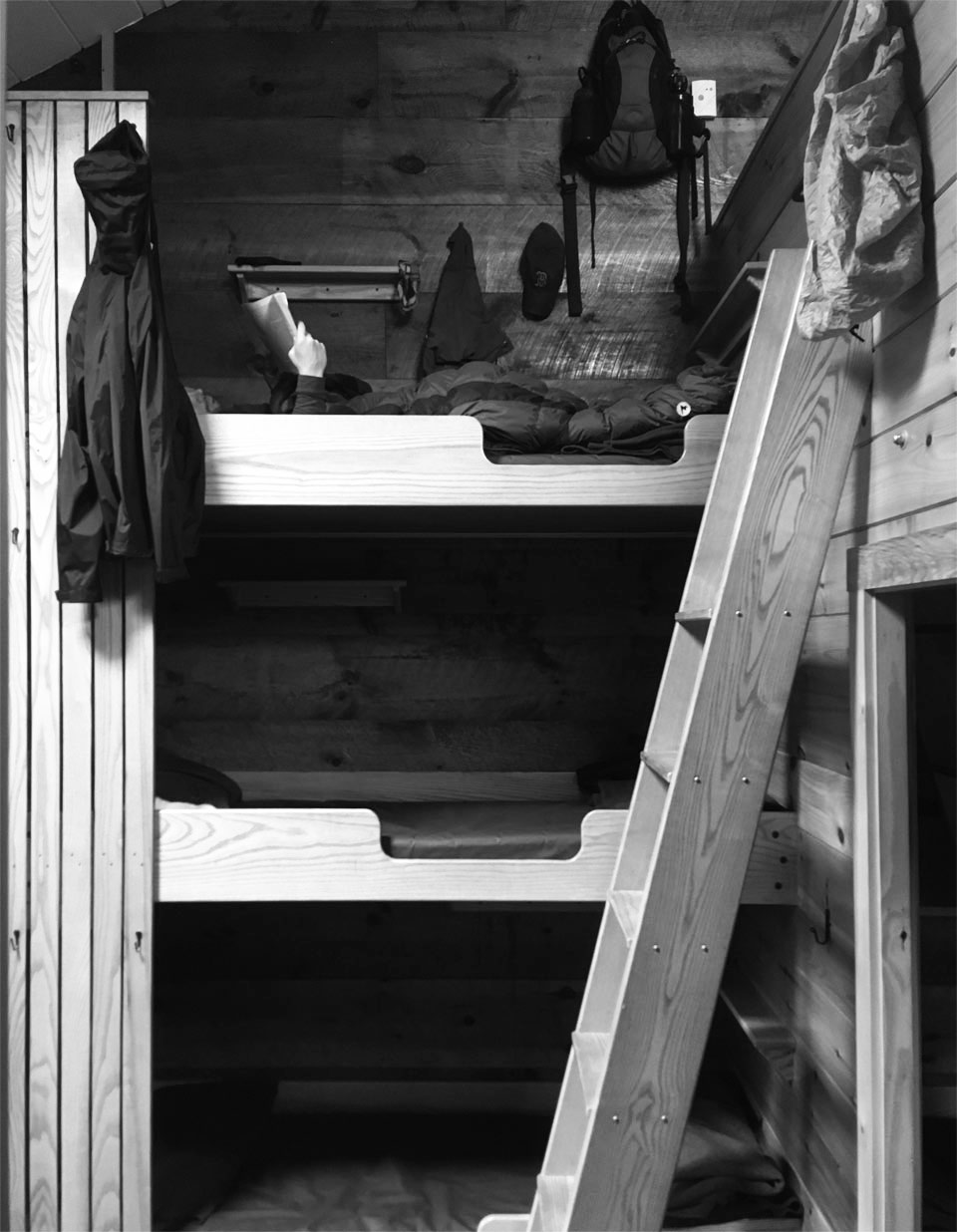 Bunk room at Zealand Falls Hut