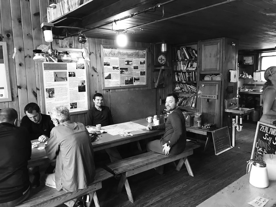 Lunch at Zealand Falls Hut