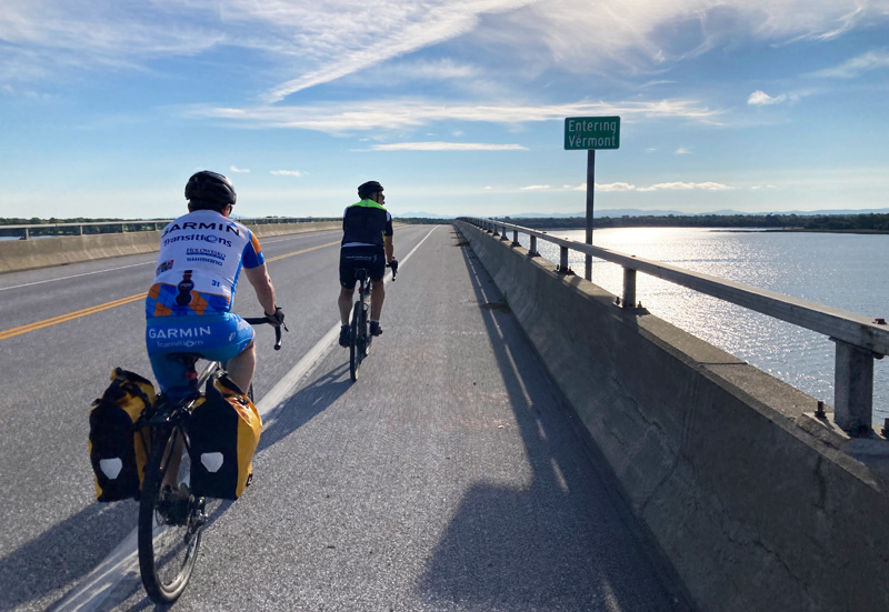 Biking back to Vermont