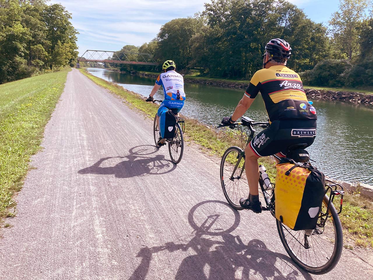 Riding the canal