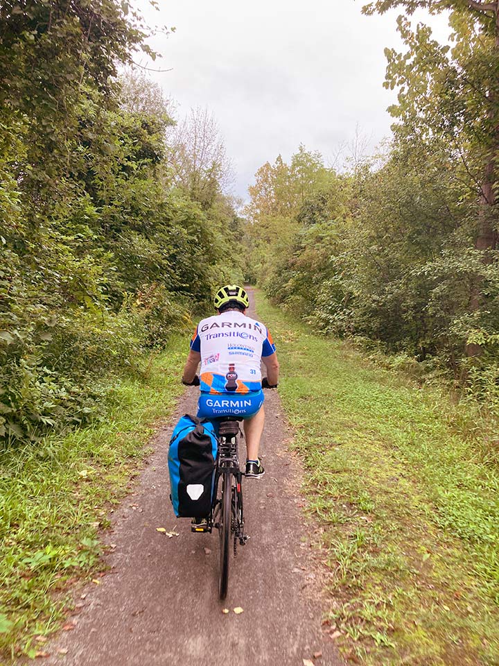 Riding behind A