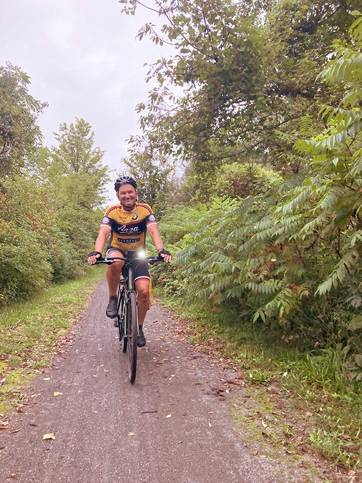 Riding in front of Dad